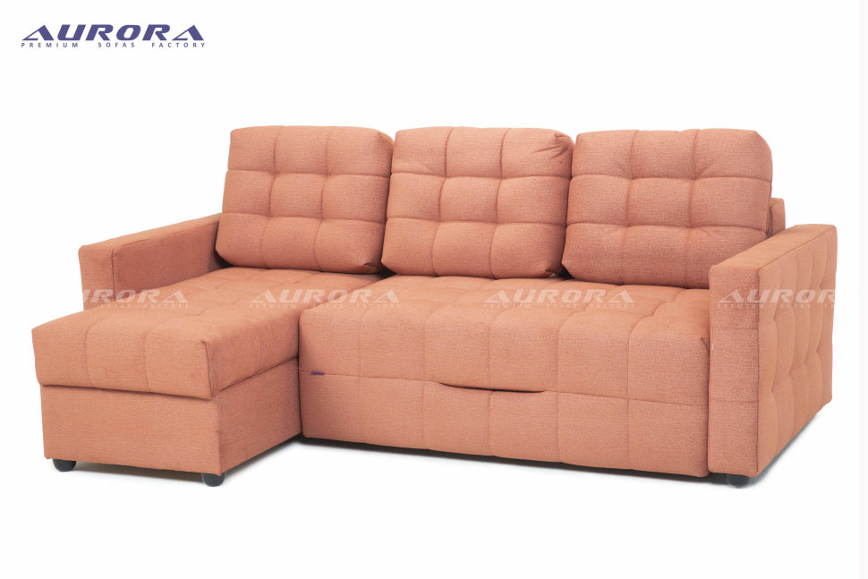 Угловой диван &quot;Флореста&quot; Простёганные чехлы с квадратной геометрией делают диван легким и воздушным, а также не только стильным элементом обстановки, но и наполняет комнату особым уютом.